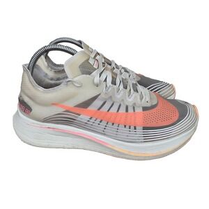 Nike Zoom Fly SP Running Shoes Womens 9.5 White Sunset Pulse Sneakers AJ8229-108